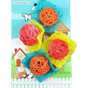 A &E Cages Nibbles Celebration Ball Small Animal Toy 1ea-One Size