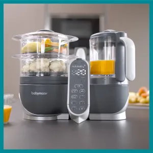 Babymoov Duo Meal Station 6 in 1 Food Processor with Steam Cooker