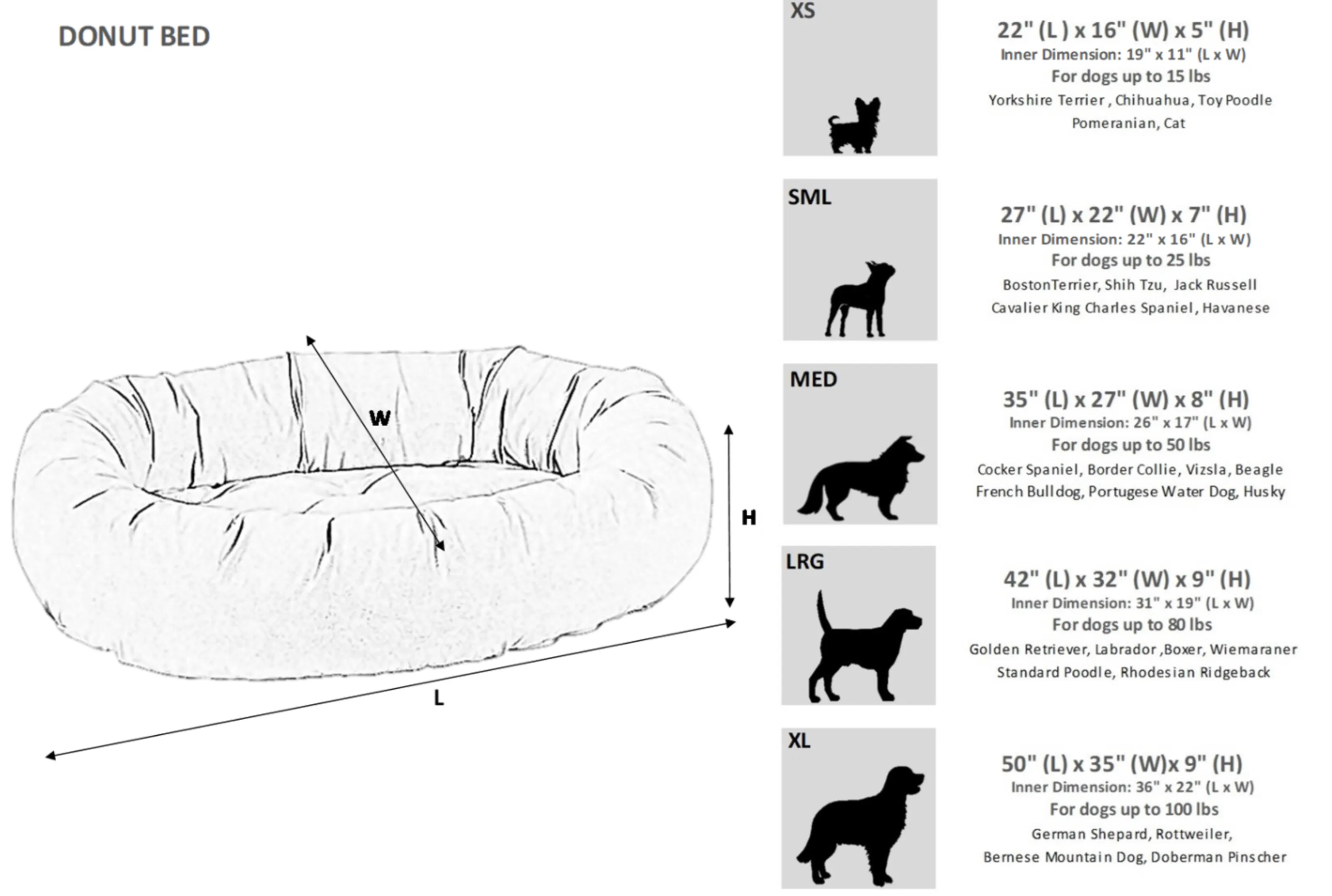 Bowsers Donut Bed X-Small