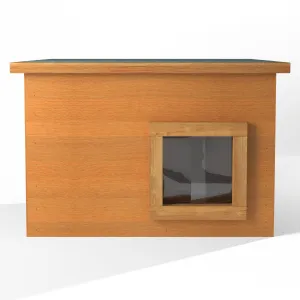 Cat Shelter With Thermal Barrier Flap