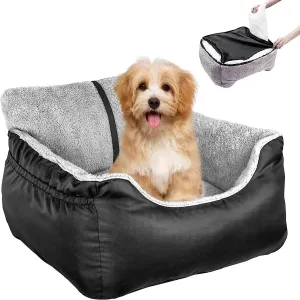 Deluxe Dog Car Seat for Medium to Large Dogs - Washable and Detachable