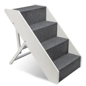 Foldable Pet Steps in White