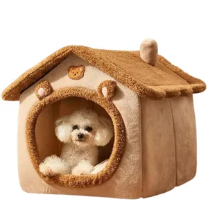 Funki Buys | Pet Beds | Dog Cat Foldable Pet House Washable