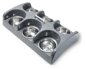 FurBaby Six Bowl Feeder Station, Gray