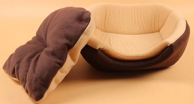 Ganyue Multifunctional 2 uses Pet Dog Cat Bed With Mat Foldable Puppy Kitten Nest Sleep House For Small Medium Dogs and Cats