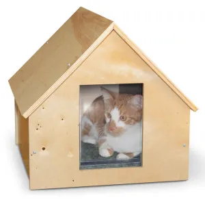 K&H Pet Products Birdwood Manor Unheated Kitty House Wood 18″ x 16″ x 15″ – KH9601