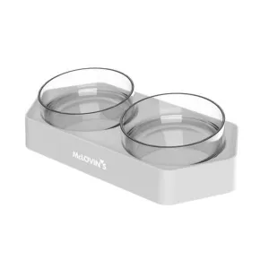 McLovin's Angled Double Bowl Grey