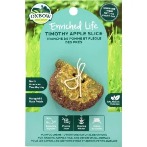 Oxbow Animal Health Enriched Life Timothy Apple Slice Small Animal Chew Toy