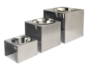 Pet Diner-Slate Stainless Steel Single Feeder