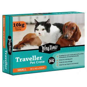 WagTime - Traveller Pet Wire Crate (Small)
